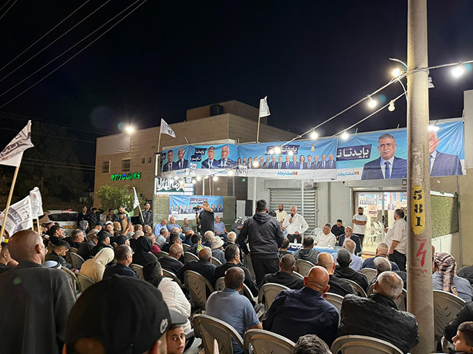 المشتركة تفتتح مقرها الانتخابي في كسيفة في النقب