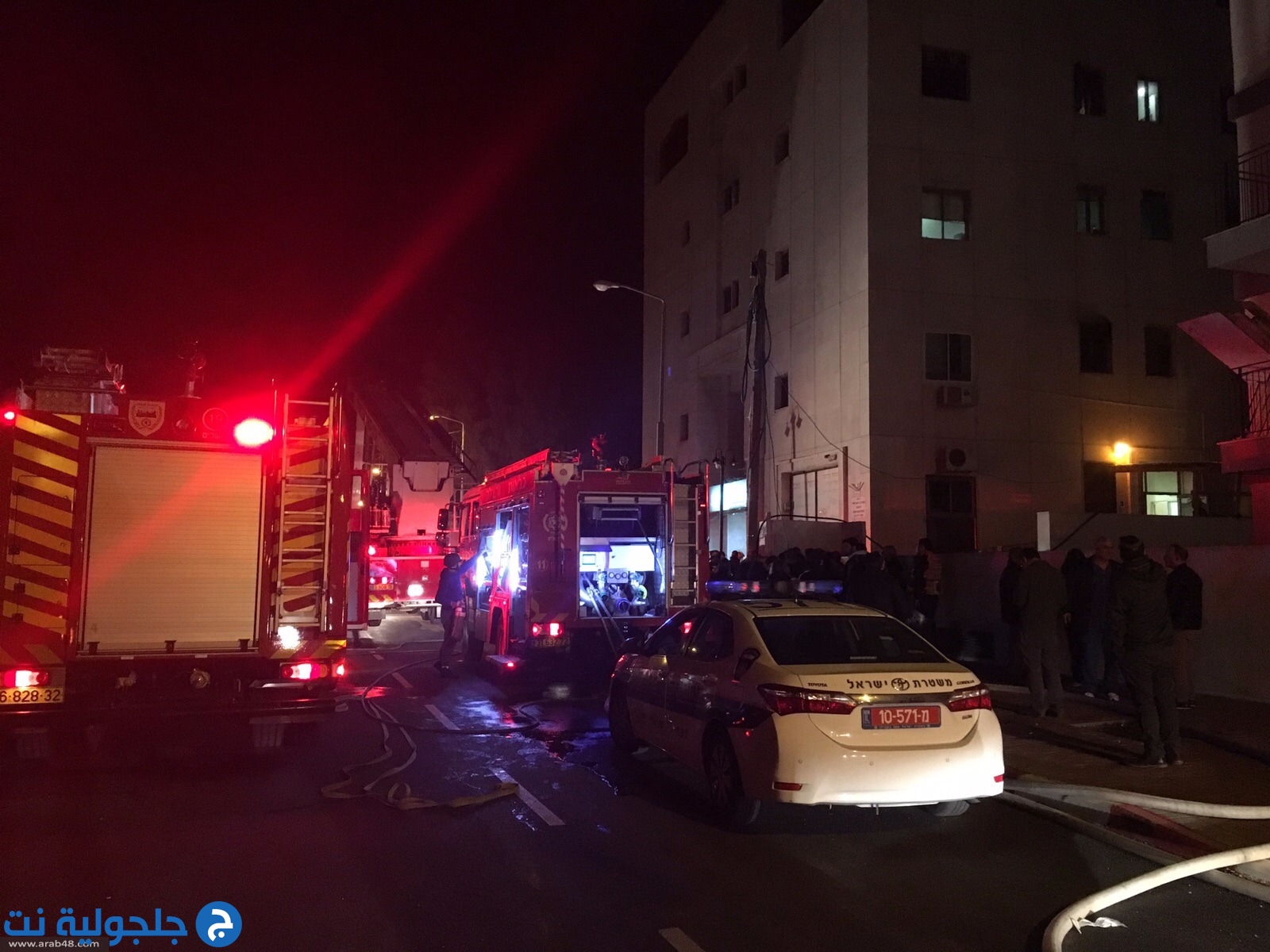 أضرار جسيمة جراء اندلاع حريق في مكاتب بتسيلم في القدس