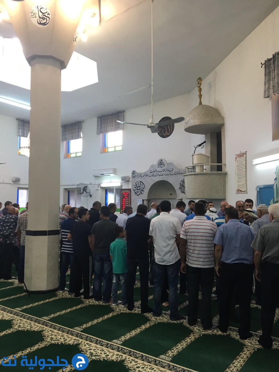 صلاة العيد في مسجد ابو بكر الصديق في جلولية