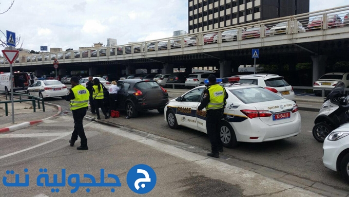 دهس شرطي في تل ابيب وهروب السائق