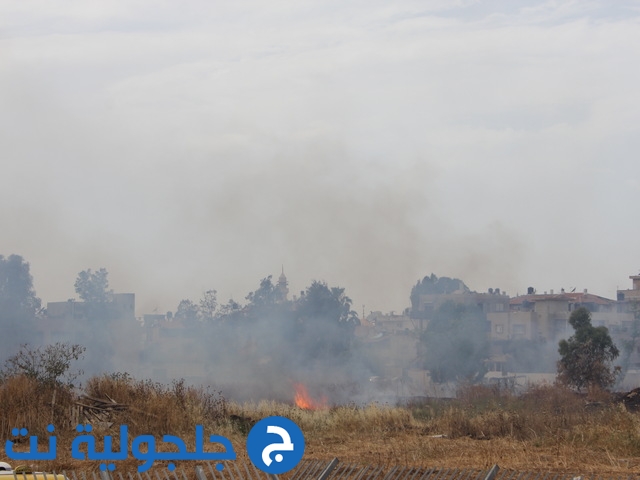حريق في المطقة الشرقية قرب مدرسة الرازي