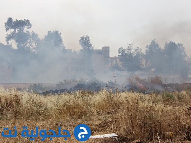 حريق في المطقة الشرقية قرب مدرسة الرازي