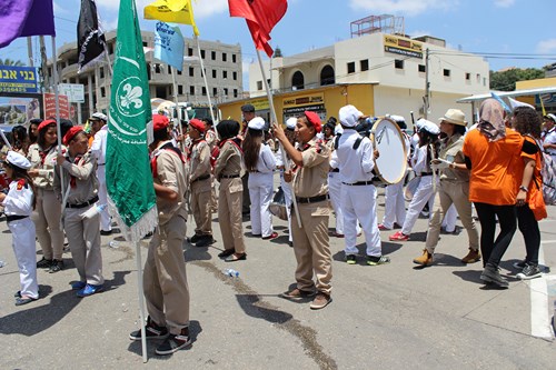 كفرقرع تستقبل المسيرة الكشفية السنوية