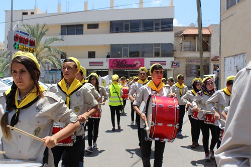 كفرقرع تستقبل المسيرة الكشفية السنوية