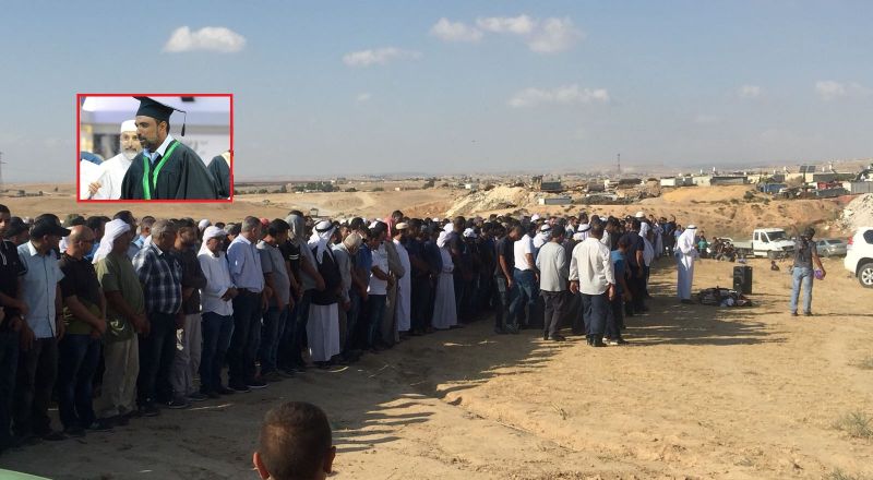 المئات يشيعون جثمان المرحوم نايف ابو قويدر في النقب