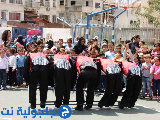 الاحتفال بنهاية الفصل الدراسي في مدرسة جلجولية الابتدائية أ