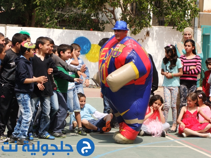 الاحتفال بنهاية الفصل الدراسي في مدرسة جلجولية الابتدائية أ