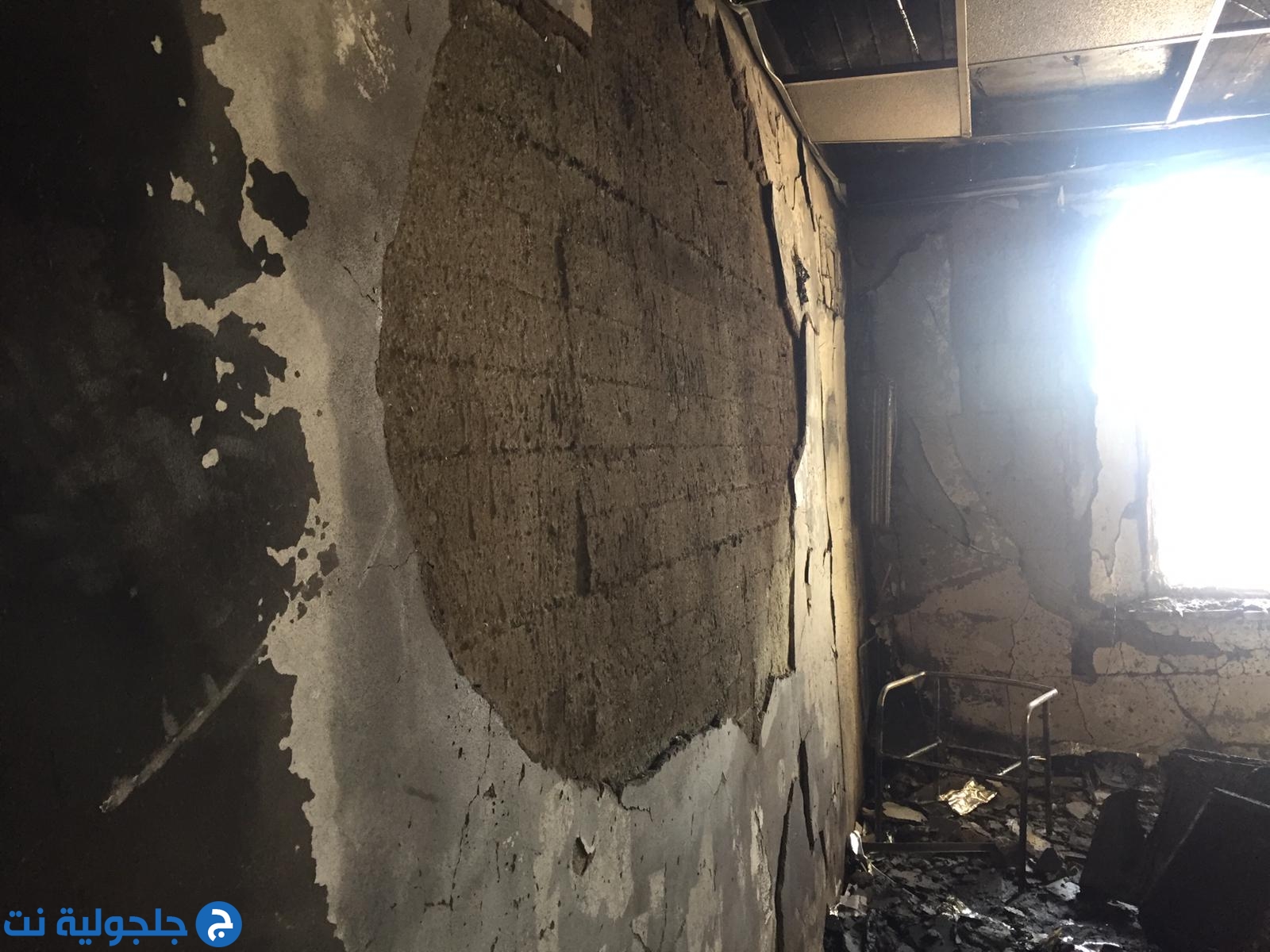 أضرار جسيمة إثر حريق في قسم الجباية في عرعرة النقب 