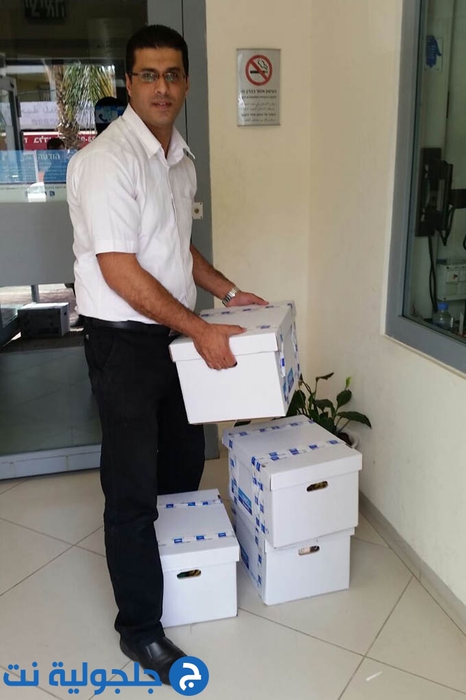 توزيع طرود غذائية من بنك لئومي بالتعاون مع مجلس جلجولية 