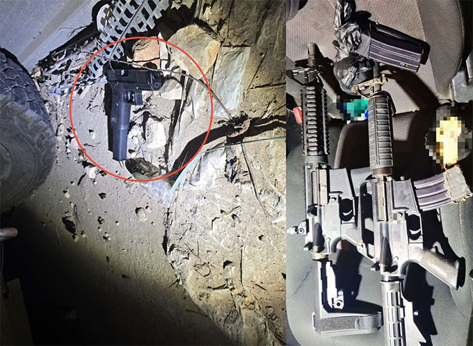 إعتقال مسلح في سخنين بعد إطلاق نار على بيت ومبنى تجاري وضبط بندقيتان m16 ومسدس 