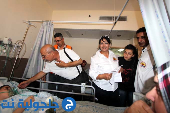جمعية اتحاد المسعفين العرب تزور جرحى غزة في القدس‎