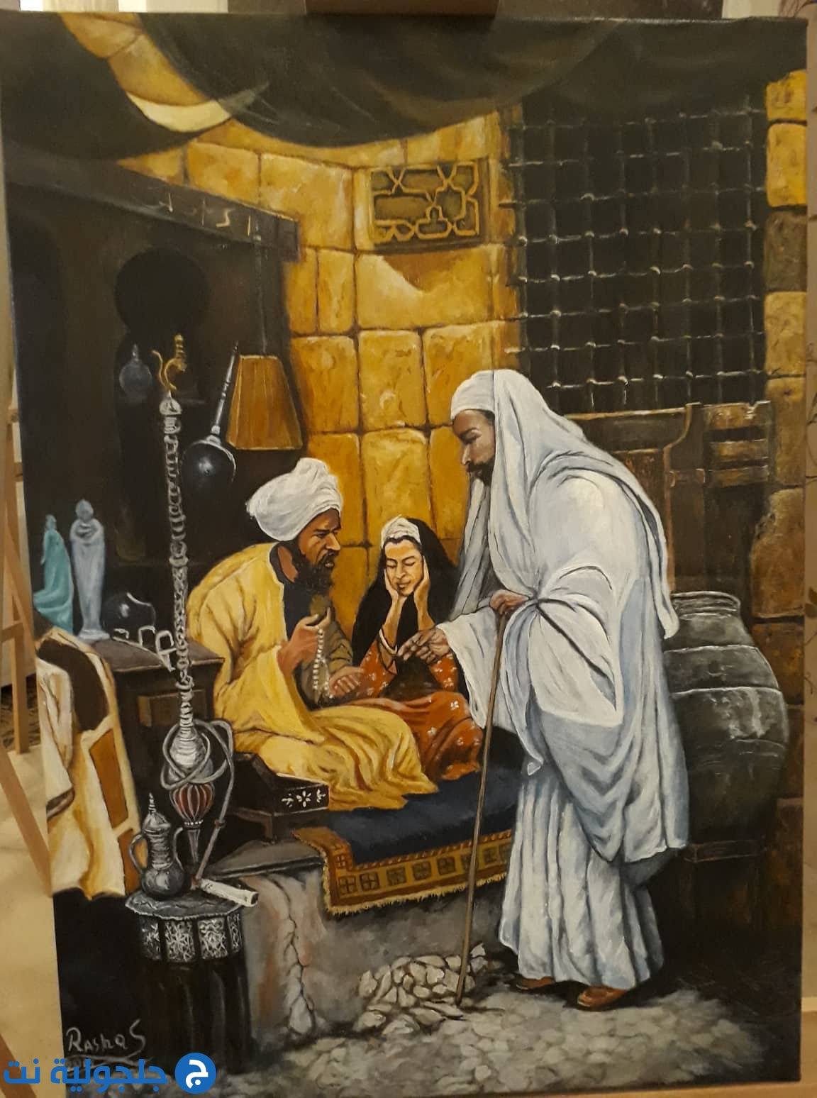 اختتام مهرجان الفن نور الحضارات بمشاركة الرسامة ميساء سعد سليم ابنة جلجولية 