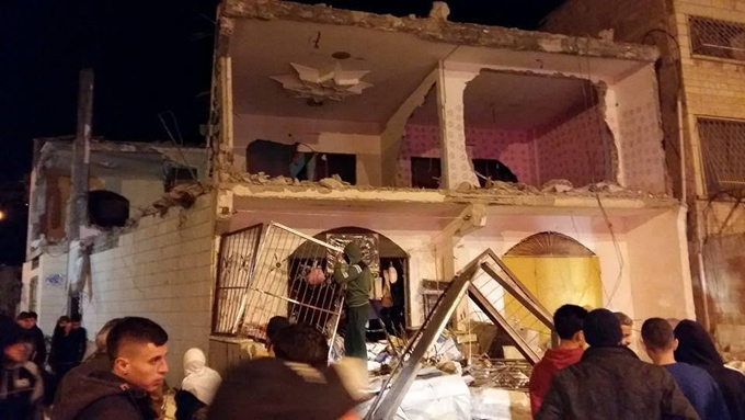 هدم منازل ثلاثة شهداء في قباطية بجنين