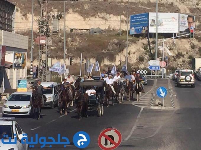 إنطلاق مسيرة الخيول بعنوان السلام عليكم في وادي عارة