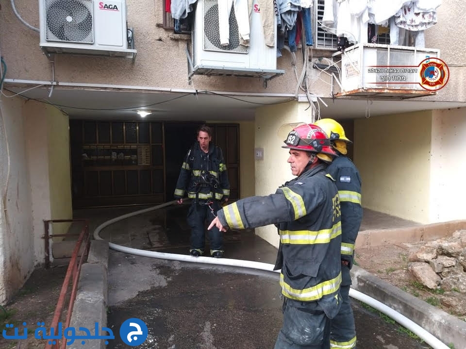 هاتف نقّال يؤدي الى حريق هائل داخل شقة سكنية في كريات بيالك 