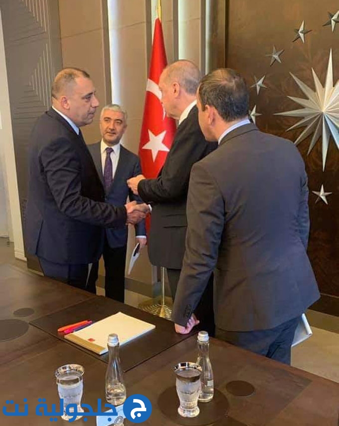 الرئيس التركي يلتقي وفد القائمة العربية للتغيير والحركة الإسلامية وجمعية الأقصى