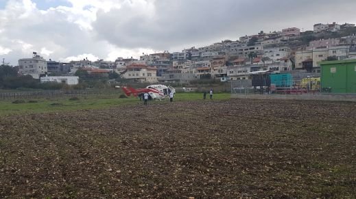 اصابة خطيرة لرجل من بيت جن إثر انقلاب تراكتور