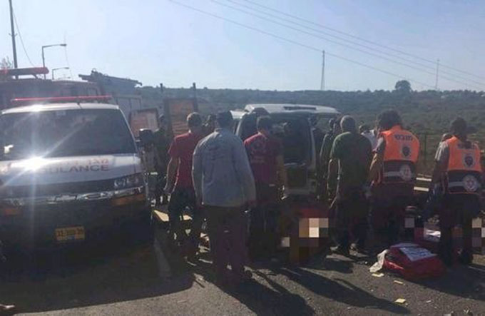 مصرع 5 عمال فلسطينيين في حادث طرق