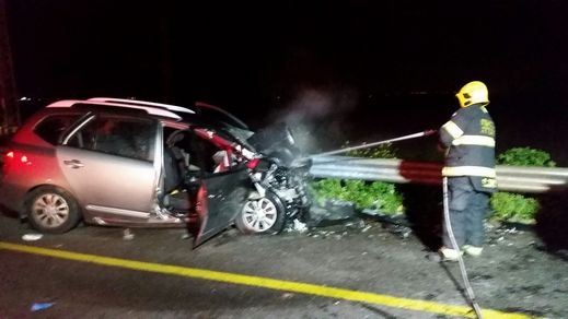 مصرع رجل وإصابة آخرين بجراح متفاوتة في حادث طرق